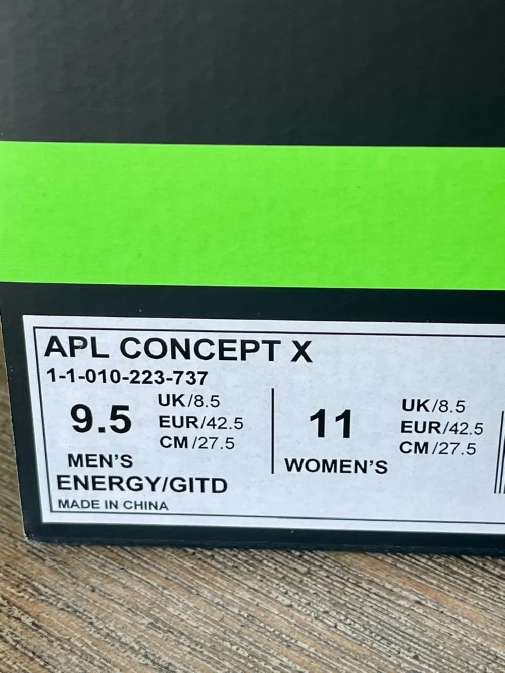 NIB APL CONCEPT X CARBON 10 LOAD ‘N LAUNCH SPRING-BASED GITD BANNED BY NBA SZ9.5 - Picture 12 of 13